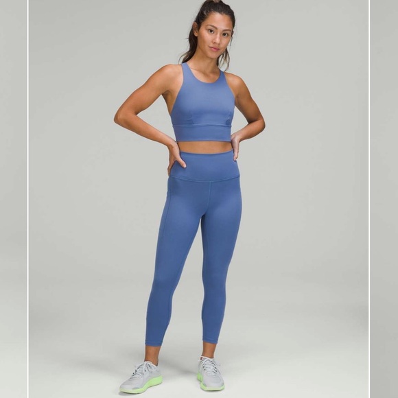 Lululemon Wunder Train High-Rise Tight 25” Water Drop Blue Size 6 Pockets - Picture 5 of 13